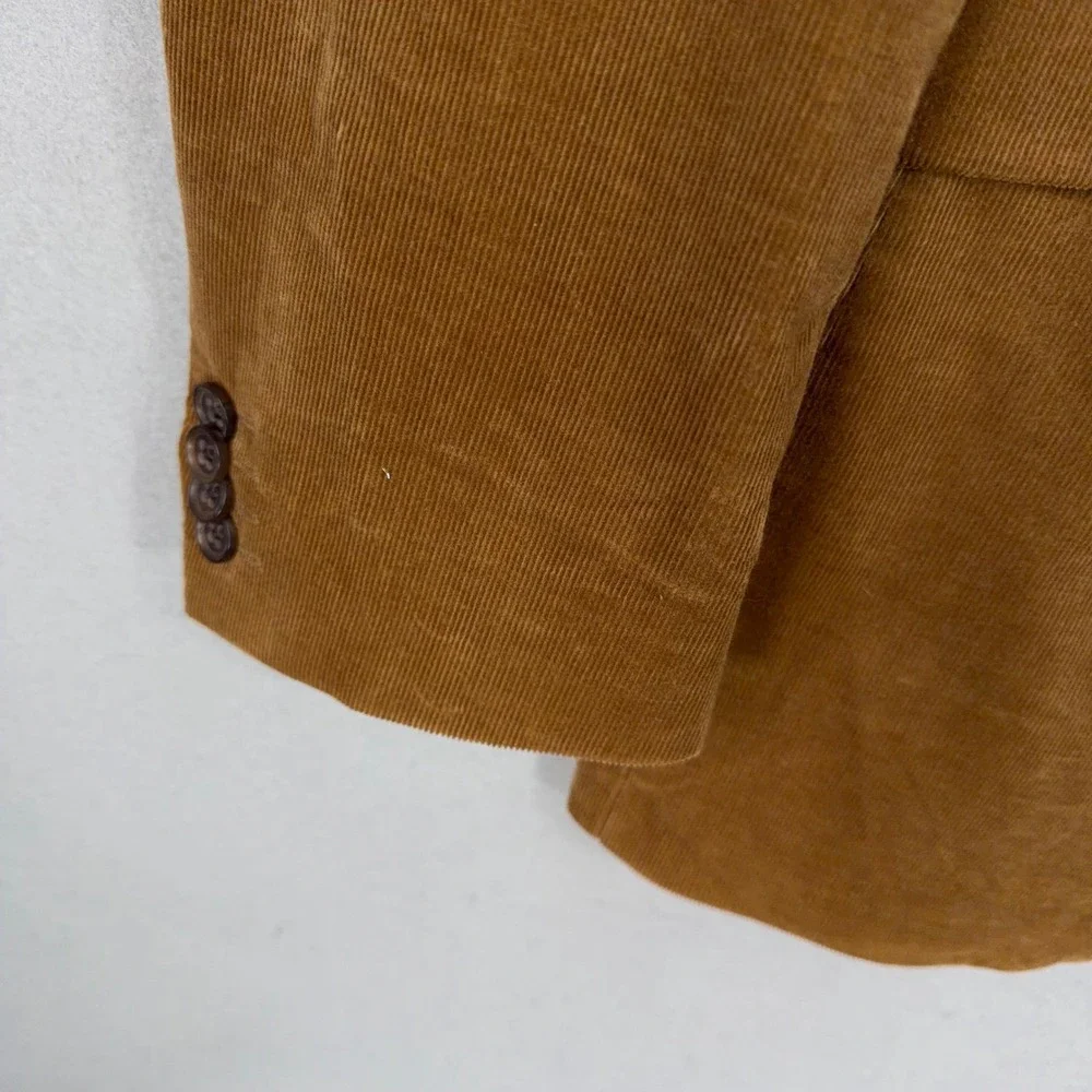 Banana Republic Blazer Mens 46L Brown Corduroy Tailored Fit Duca Visconti Career